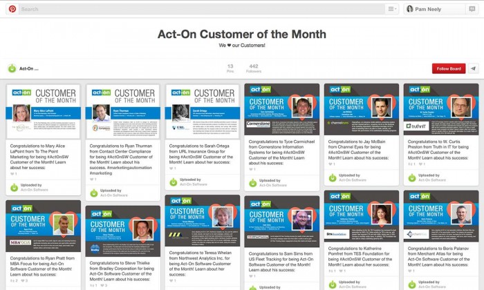 ActOnPinterestCustomerOfTheMonth