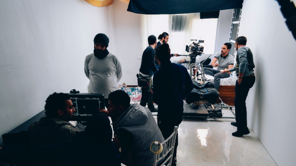 Wide shot of a video production to illustrate the importance of creative briefs.