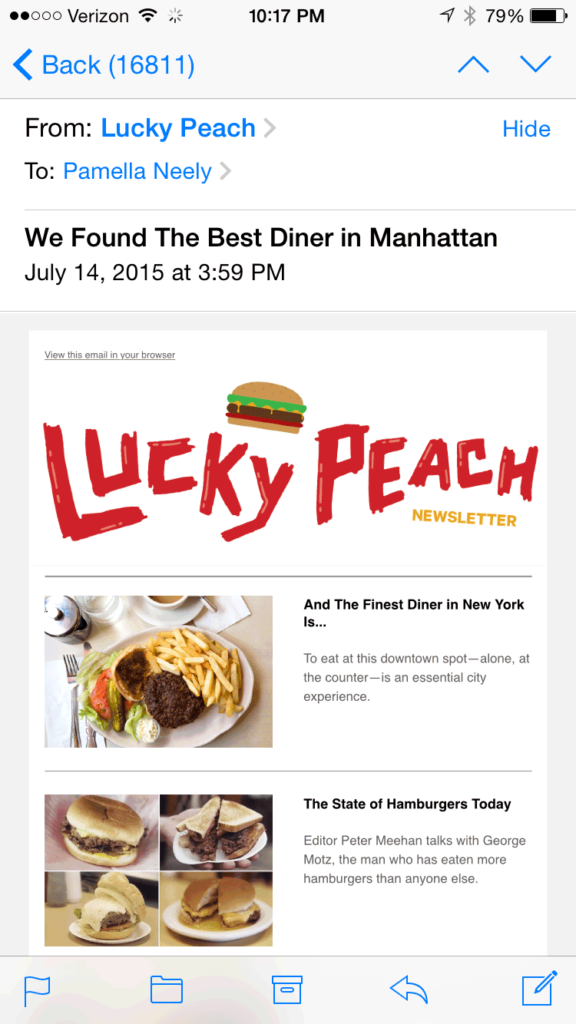 clickable images email