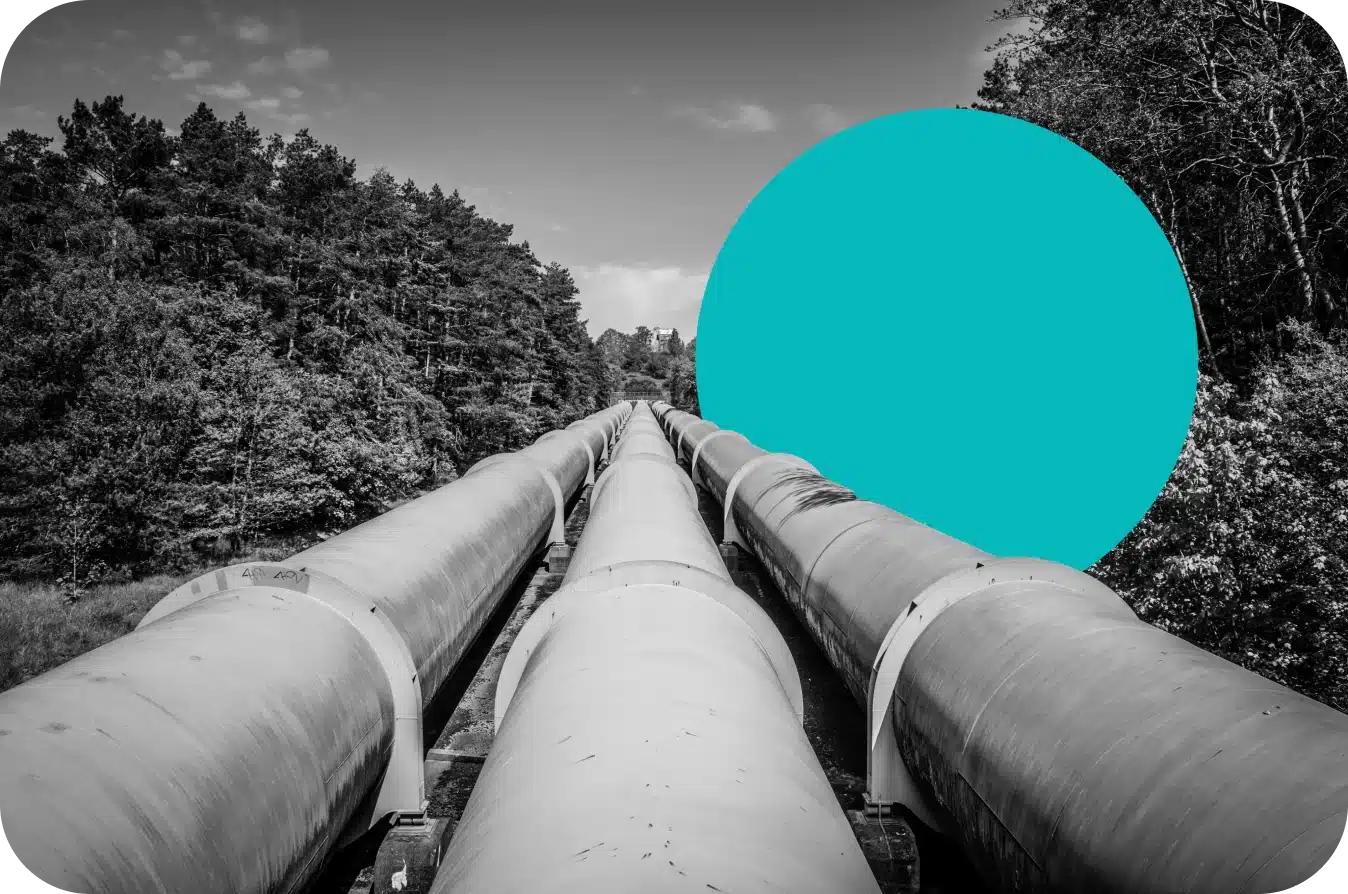 Enterprise marketing automation illustrated by a pipeline.