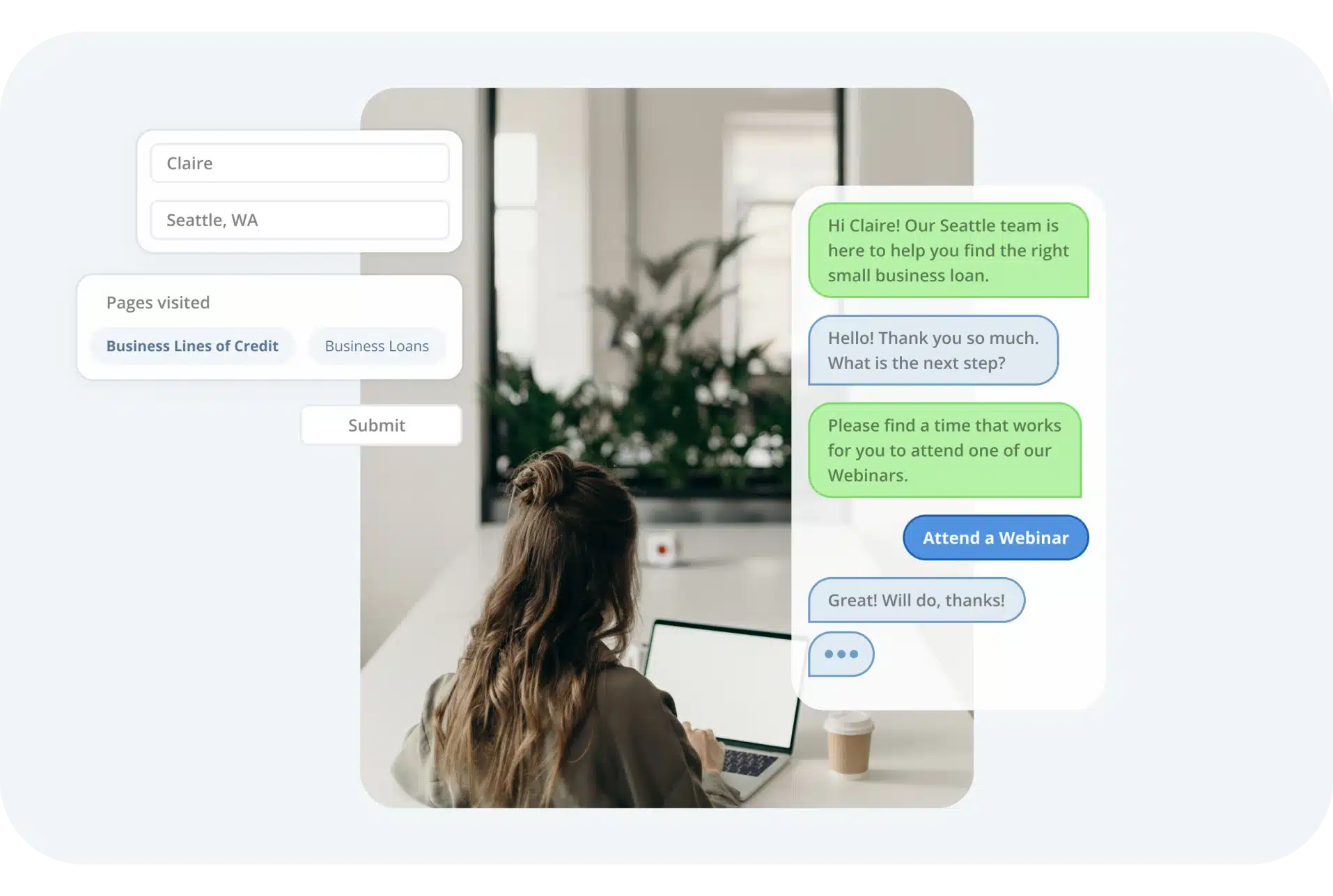 Example of marketing automation for banking.